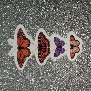NATURE WATERPOOF Sticker Butterfly family